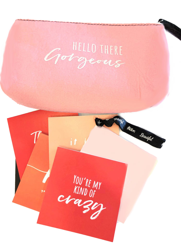 10 notecards with a Hello there Gorgeous case